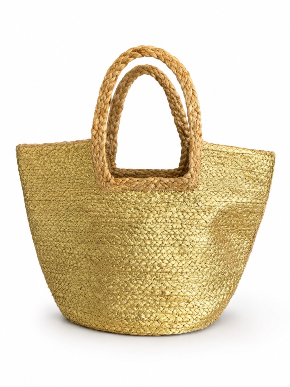 Boheme Woven Golden Shoulder Tote